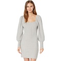 1.STATE Long Sleeve Square Neck Sweaterdress