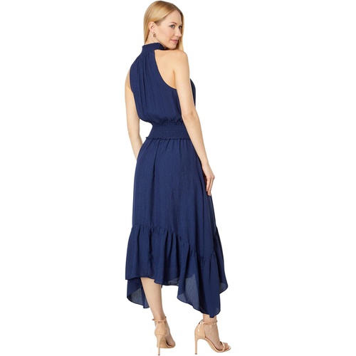  1.STATE Smocked Neck Halter Midi Dress