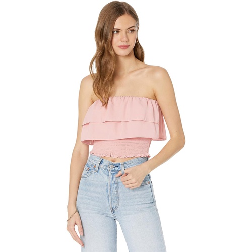  1.STATE Strapless Tiered Top