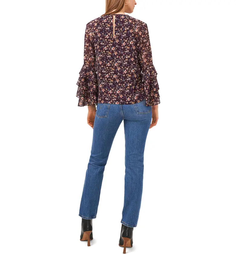  1STATE 1.STATE Floral Print Ruffle Top_FLORAL PRINT