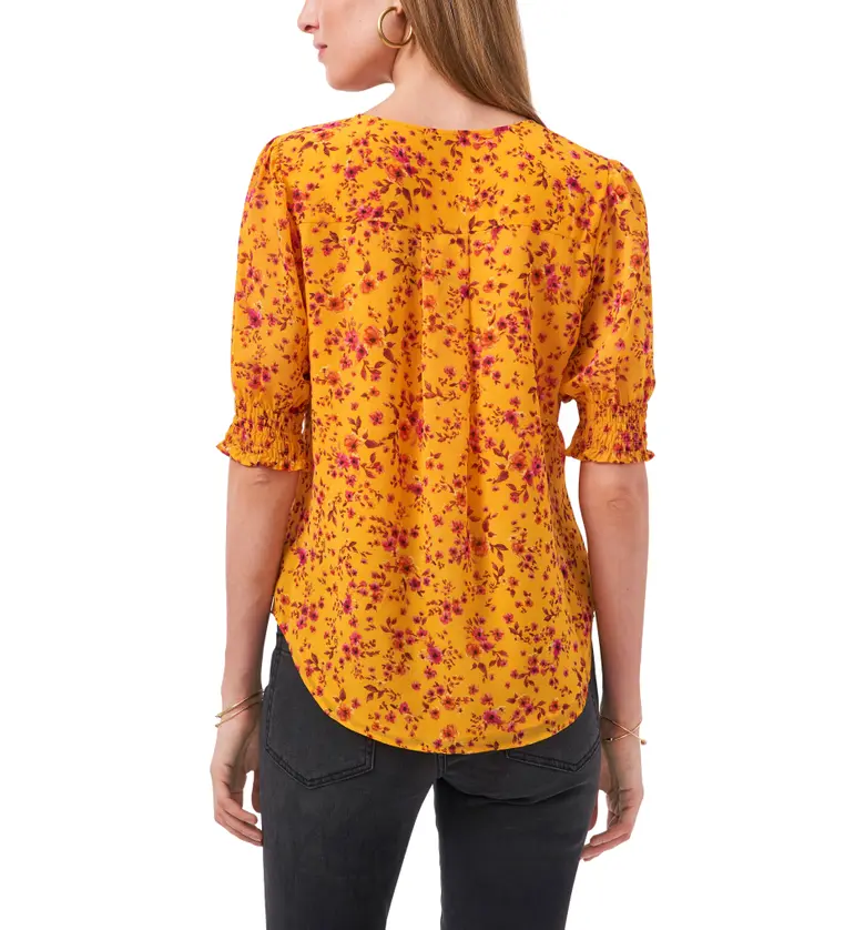  1STATE 1.STATE Floral Pintuck Front Top_FLRL GLOW
