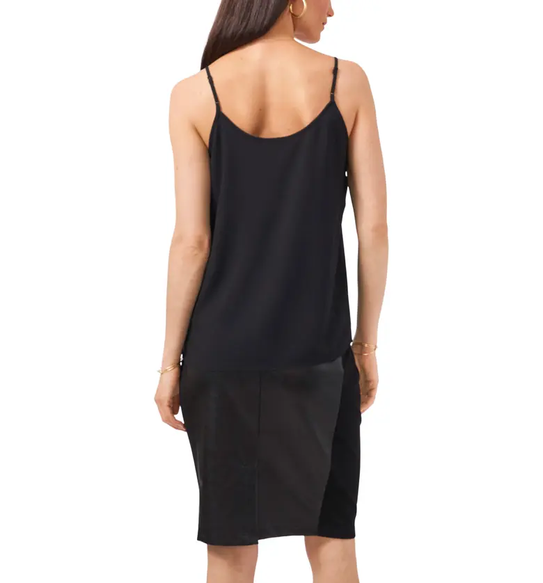  1STATE 1.STATE Pintuck V-Neck Camisole_RICH BLACK