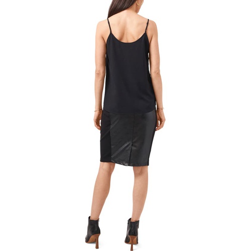  1STATE 1.STATE Pintuck V-Neck Camisole_RICH BLACK