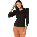 7 For All Mankind Long Sleeve Puff Crew Neck