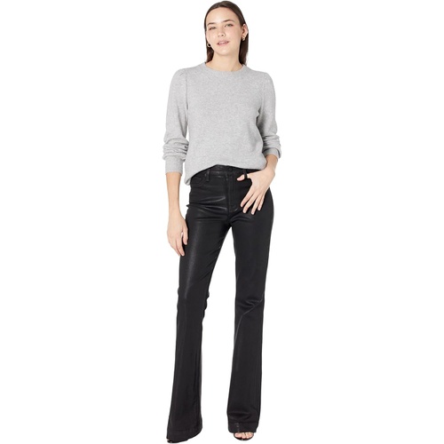  7 For All Mankind High-Waisted Coated Ali in Coated Black