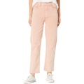 7 For All Mankind High-Waist Cropped Straight in Mineral Rose