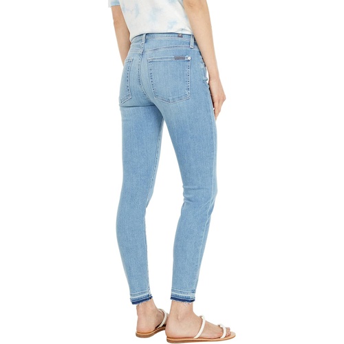  7 For All Mankind Ankle Skinny with Released Hem in Alta Blue