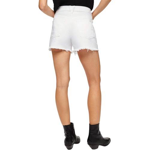  7 For All Mankind Monroe Cutoffs Shorts in Clean White Rigid