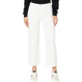 7 For All Mankind Cropped Alexa in White Runway