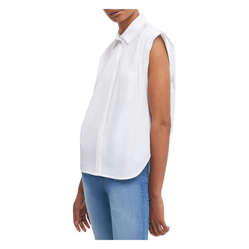 7 For All Mankind Sleeveless Button-Up Shirt