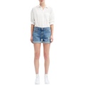 7 For All Mankind Mid-Roll Shorts wu002F Destroy in Bright Light Broken Twill