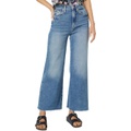 7 For All Mankind Ultra High-Rise Crop Jo with Cut Hem in Luxe Vintage Iris Blue