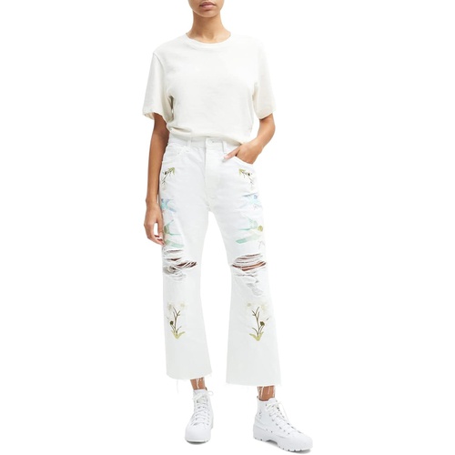  7 For All Mankind Easy Straight Ankle in Chamomile