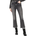 Womens 7 For All Mankind High-Waist Slim Kick with Distress Hem in Silent Night