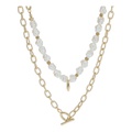8 Other Reasons Pearl & Chain Layered Necklace