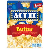 ACT II Butter Microwave Popcorn, 6-Count 2.75-oz. Bags (Pack of 6)