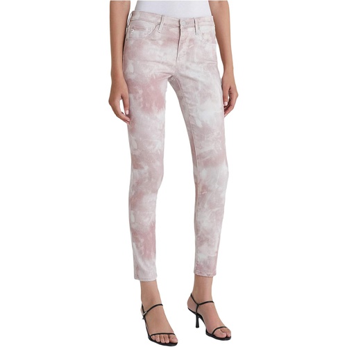  AG Adriano Goldschmied Leggings Ankle in Abstract Tie-Dye Rocky Mauve