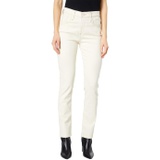 AG Adriano Goldschmied Mari Paneled High-Rise Slim Straight in Light Fawn
