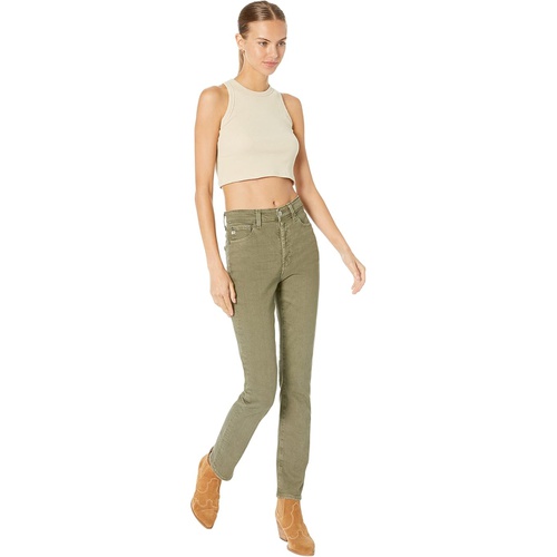  AG Adriano Goldschmied Alexxis Vintage High-Rise Slim Straight in 3 Years Sulfur Armory Green