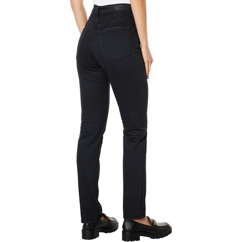  AG Adriano Goldschmied Alexxis Vintage High-Rise Slim Straight in 3 Years Sulfur Black
