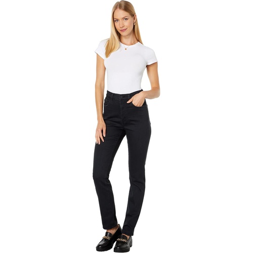  AG Adriano Goldschmied Alexxis Vintage High-Rise Slim Straight in 3 Years Sulfur Black