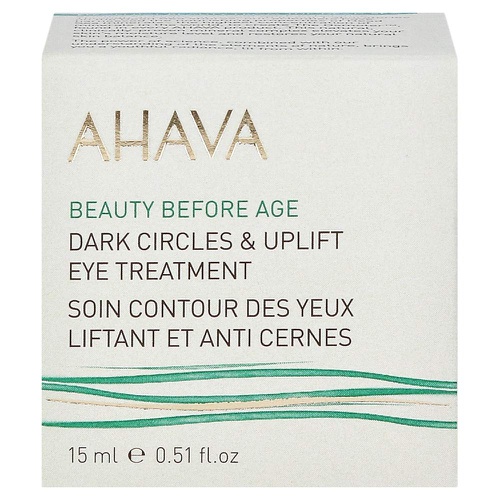  AHAVA AHAVA Dead Sea Dark Circles Uplift Eye Treatment Cream. Reduce Dark Circles And Eye Puffiness, 0.5 fl. oz.