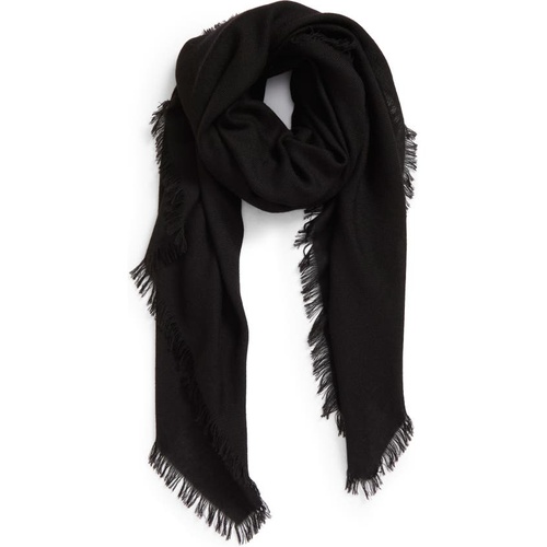  Akris Fringe Cashmere Scarf_BLACK