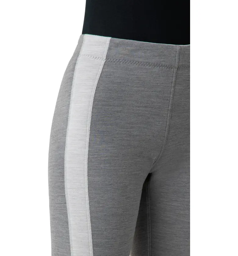  Akris punto Side Stripe Technical Knit Leggings_GRANITE SILVER