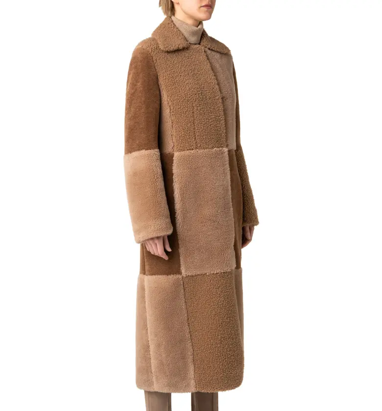  Akris punto Patchwork Wool Faux Fur Coat_034-MALT