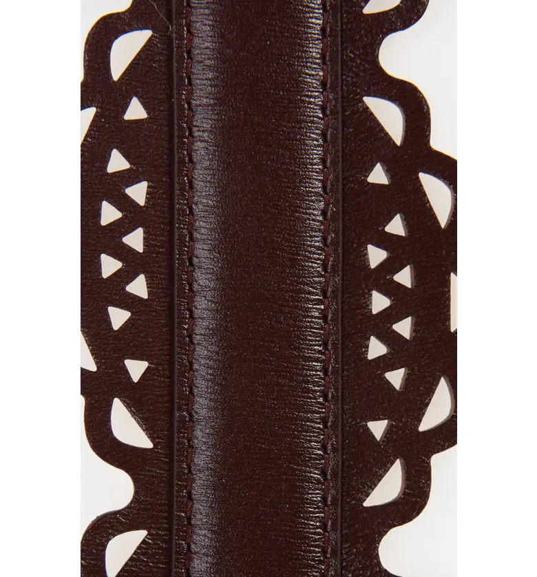  Alaia Vienne Corset Leather Belt_ALMANDITE