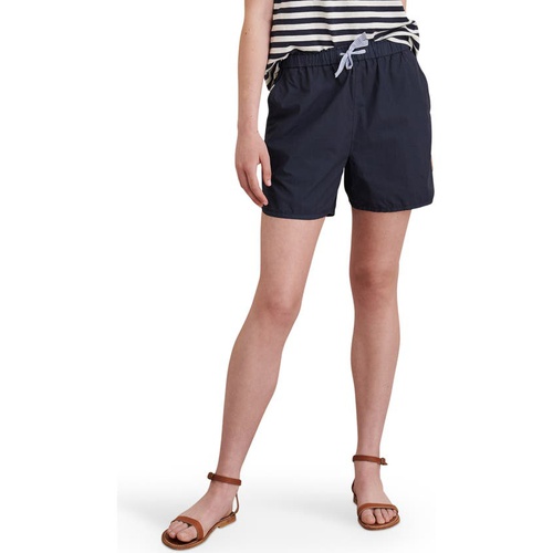  Alex Mill Sunny Solid Pull-On Cotton Shorts_NAVY