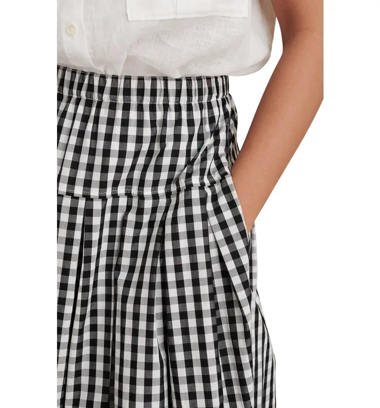  Alex Mill Gingham Skirt_BLACK