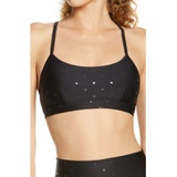 Alo Airlift Intrigue Sports Bra_BLACK/ BLACK SHINE