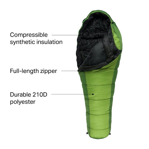  ALPS Mountaineering Crescent Lake Sleeping Bag: 0F Synthetic - Hike & Camp