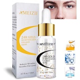 AMEIZII 24K Gold Six Peptides Serum Collagen Liquid Moisturizer Anti Wrinkle Serum for Face Skin Care Moisturizing Essence