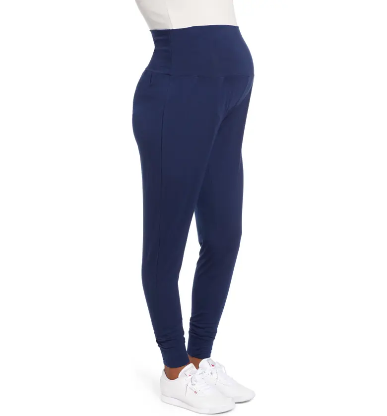  Angel Maternity Tapered Maternity Lounge Pants_NAVY
