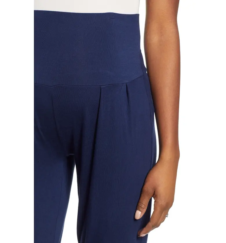  Angel Maternity Tapered Maternity Lounge Pants_NAVY