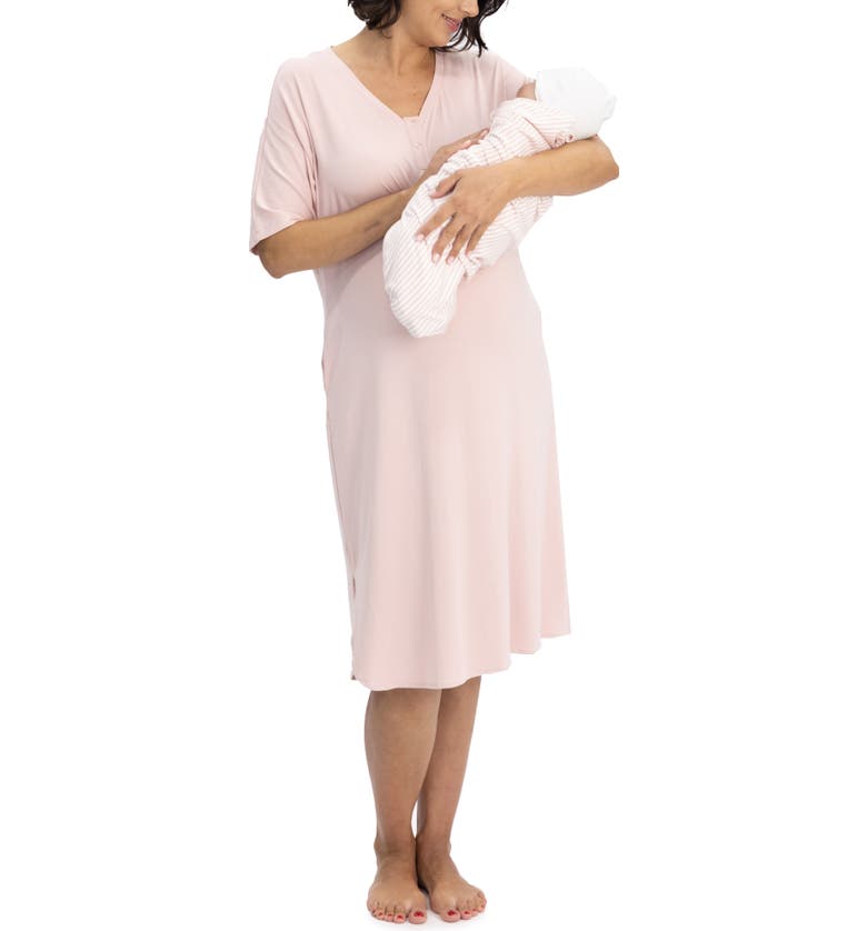  Angel Maternity Hospital Maternity Nightgown_PINK
