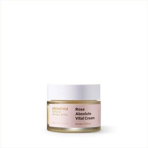  AROMATICA Rose Absolute Vital Cream 1.76 oz / 50g Anti-aging, Brightening, For Dry Skin, Vegan, EWG VERIFIED | Replenishing and Moisturizing Face Cream | Recommended for Dry to Ext