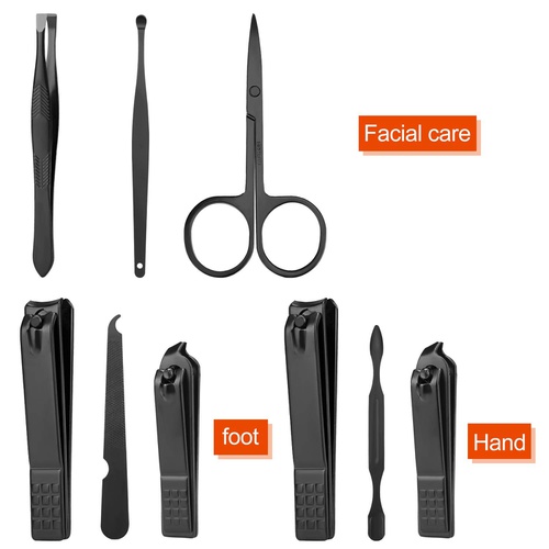  Aceoce Manicure Set Personal care - Nail Clipper Kit Luxury Manicure 8 In 1 Professional Pedicure Set Grooming kit Gift for Men Husband Boyfriend Lover Parents Women Elder Patient Nail Ca