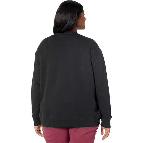 아디다스 Adidas Originals Plus Size Trefoil Crew Sweatshirt