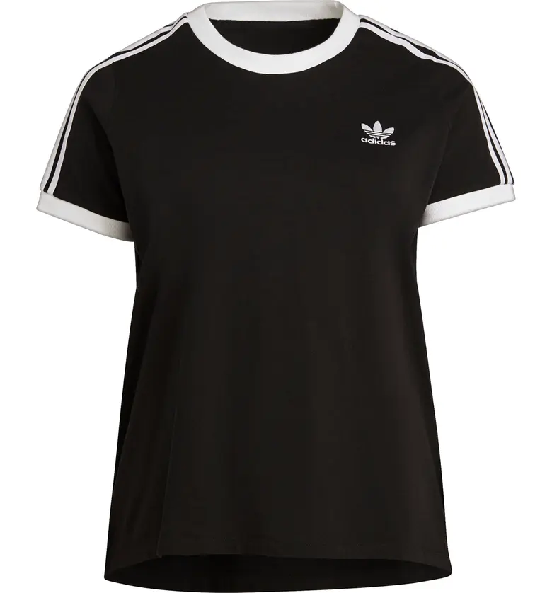 아디다스 adidas Classic 3-Stripes T-Shirt_BLACK