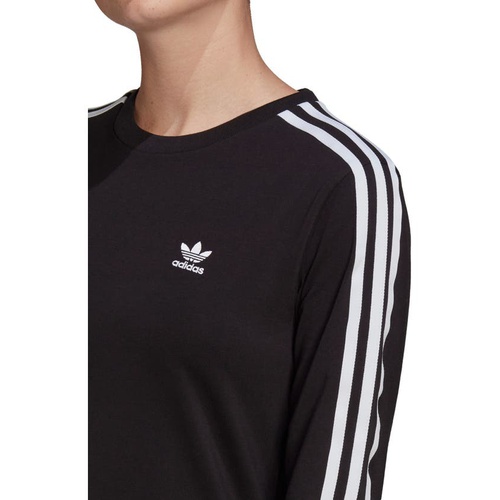 아디다스 adidas Adicolor 3-Stripes Classic Long Sleeve T-Shirt_BLACK