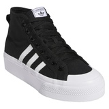 adidas Nizza Mid Top Platform Sneaker_BLACK/ WHITE/ WHITE