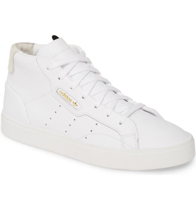 adidas Sleek Mid Sneaker_WHITE/ WHITE/ CRYSTAL WHITE