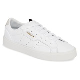 adidas Sleek Leather Sneaker_WHITE/ WHITE/ CRYSTAL WHITE