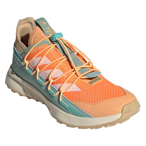 아디다스 adidas Terrex Voyager H.RDY Hiking Sneaker_ORANGE/ WHITE/ HAZY GREEN