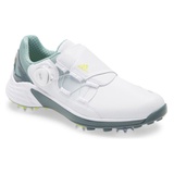 adidas Golf adidas ZG21 BOA Waterproof Golf Shoe_WHITE/ ACID YELLOW/ HAZY GREEN
