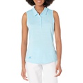Womens adidas Golf Space Dye Sleeveless Polo Shirt