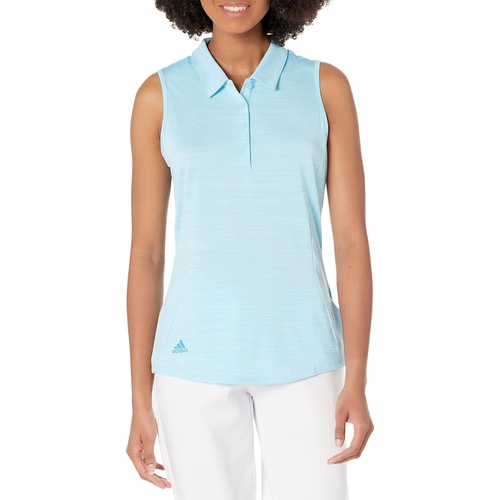 아디다스 Womens adidas Golf Space Dye Sleeveless Polo Shirt